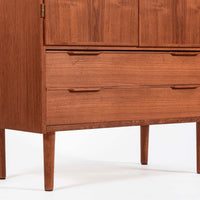 Mid Century Danish Teak Wood Storage or Bar Cabinet
