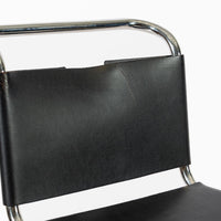 Mid Century Bauhaus MR 10 Black Side Chairs by Mies van der Rohe for Knoll