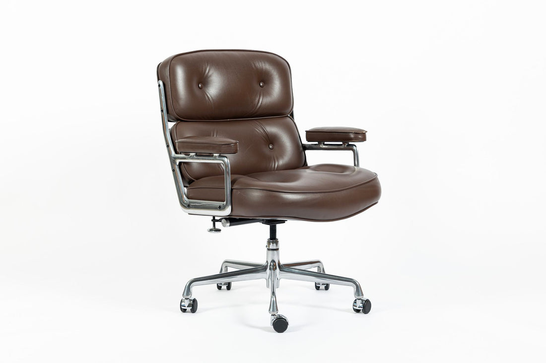 Eames Herman Miller Time Life Brown Leather Office Chair 2017