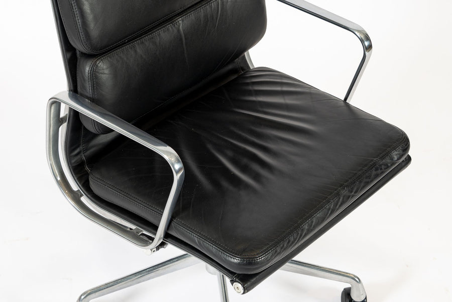 Authentic Eames Herman Miller Tall Black Leather Office Chair 2001