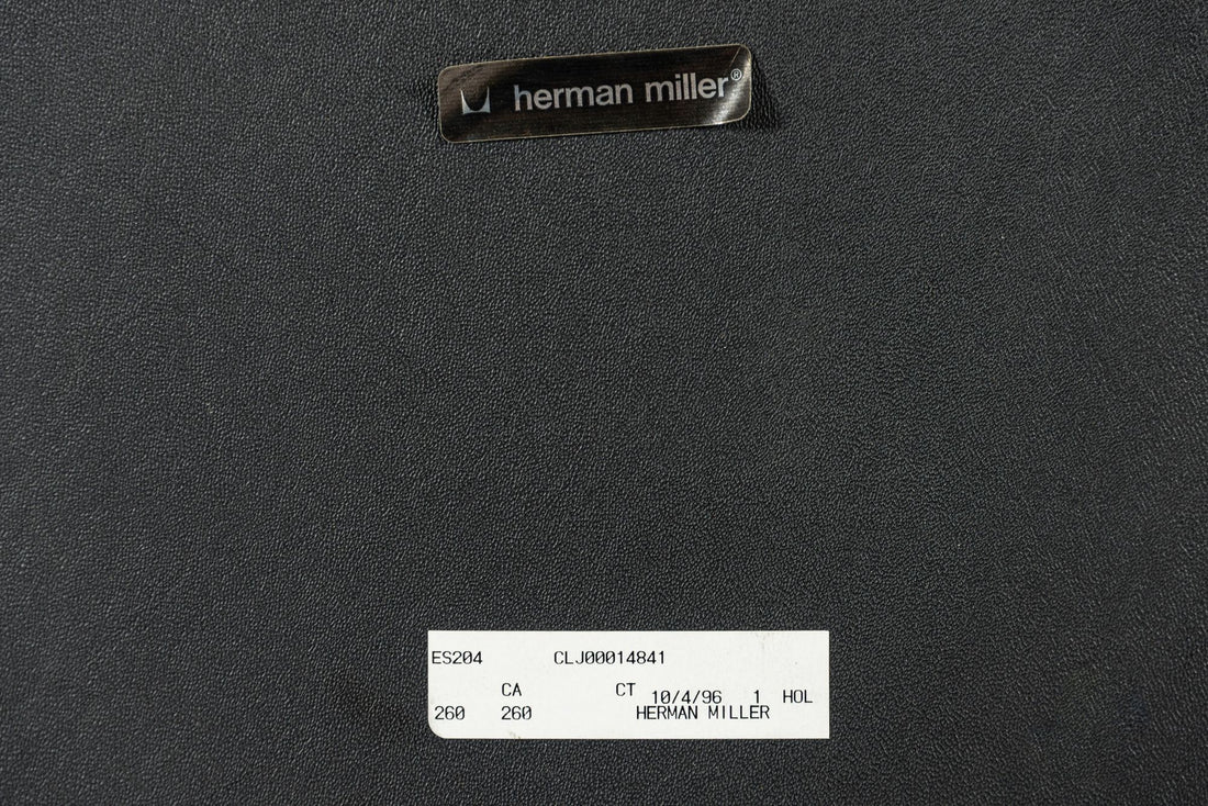 Green Leather Time Life Office Chair by Eames for Herman Miller 1996