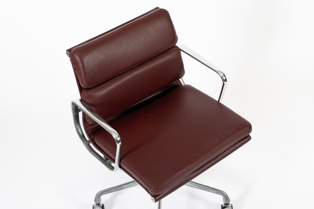 Eames for Herman Miller Red Leather Office Chair 2000s