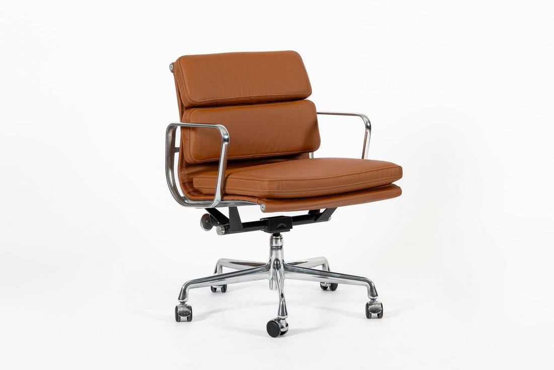 Eames for Herman Miller Brown Leather Office Chair 2000s