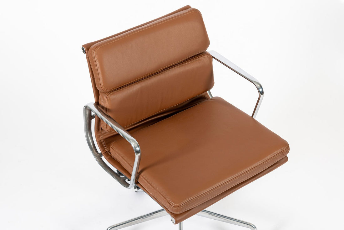 Eames for Herman Miller Brown Leather Office Chair 2000s
