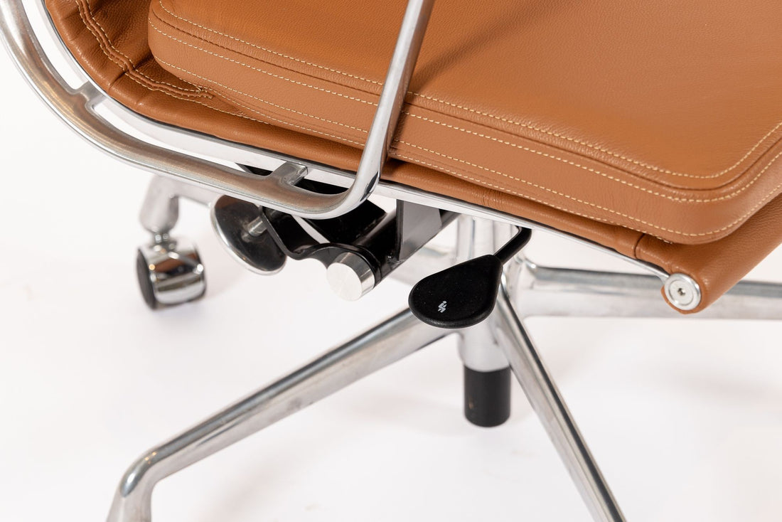 Eames for Herman Miller Brown Leather Office Chair 2000s