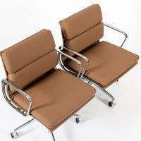 Eames for Herman Miller Aluminum Group Office Chairs in Schumacher VEGAN Leather