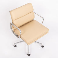 Eames Herman Miller Tan Leather Desk Chairs 2000s Set of 4