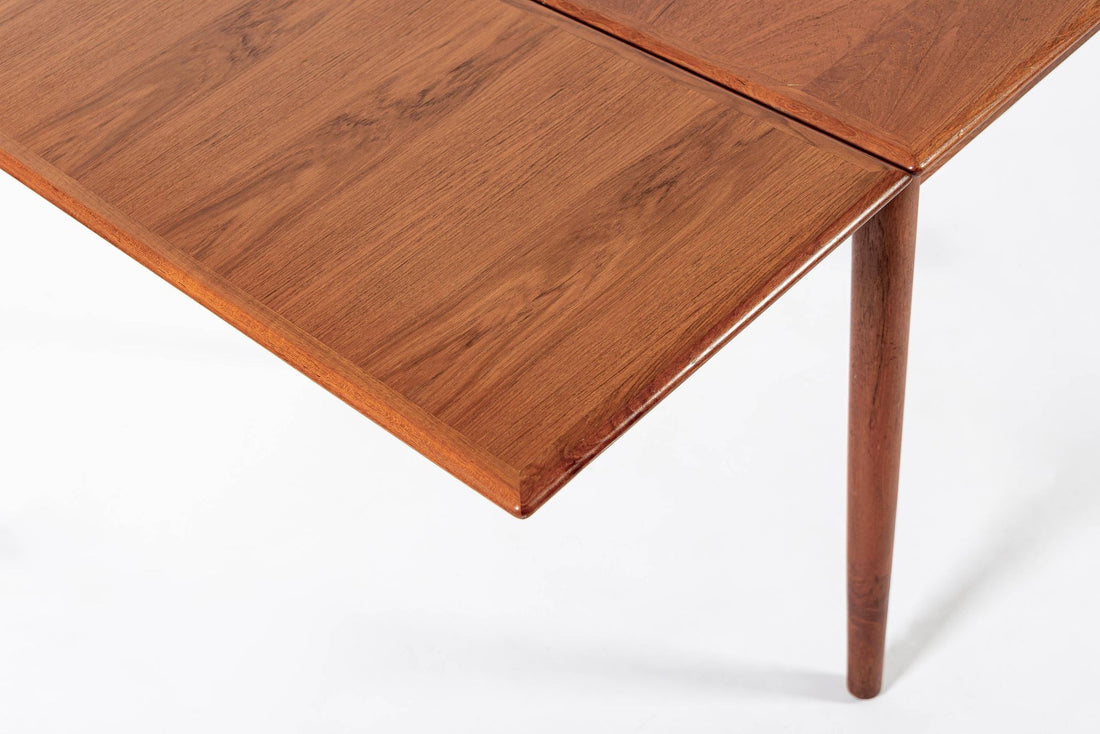 Mid Century Danish Teak Extendable Dining Table by Poul Volther for Frem Rojle