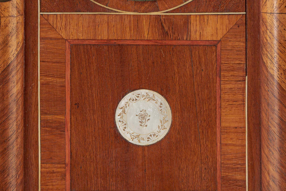 Antique French Wooden Chiming Mantel Clock, circa 1900