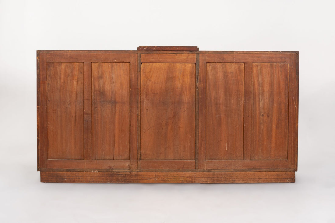 Antique French Art Deco Mahogany Wood Sideboard or Bar Cabinet 1930s