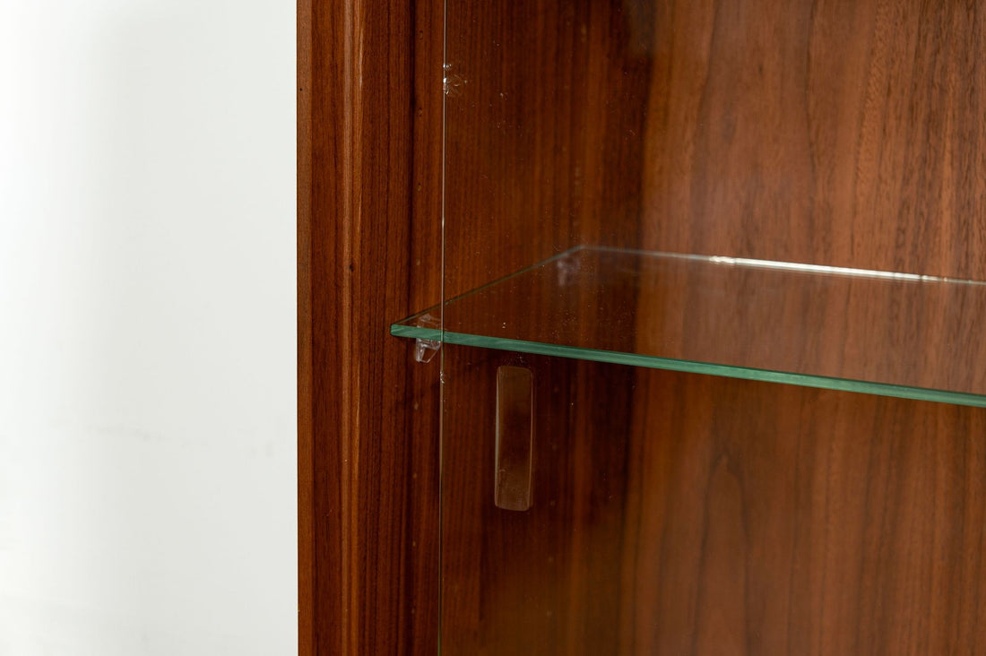 Pair of Swedish Mid-Century Modern Teak Bookcase Display Cabinets, 1960s