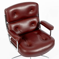 Eames Herman Miller Time Life Lobby Red Leather Office Chair
