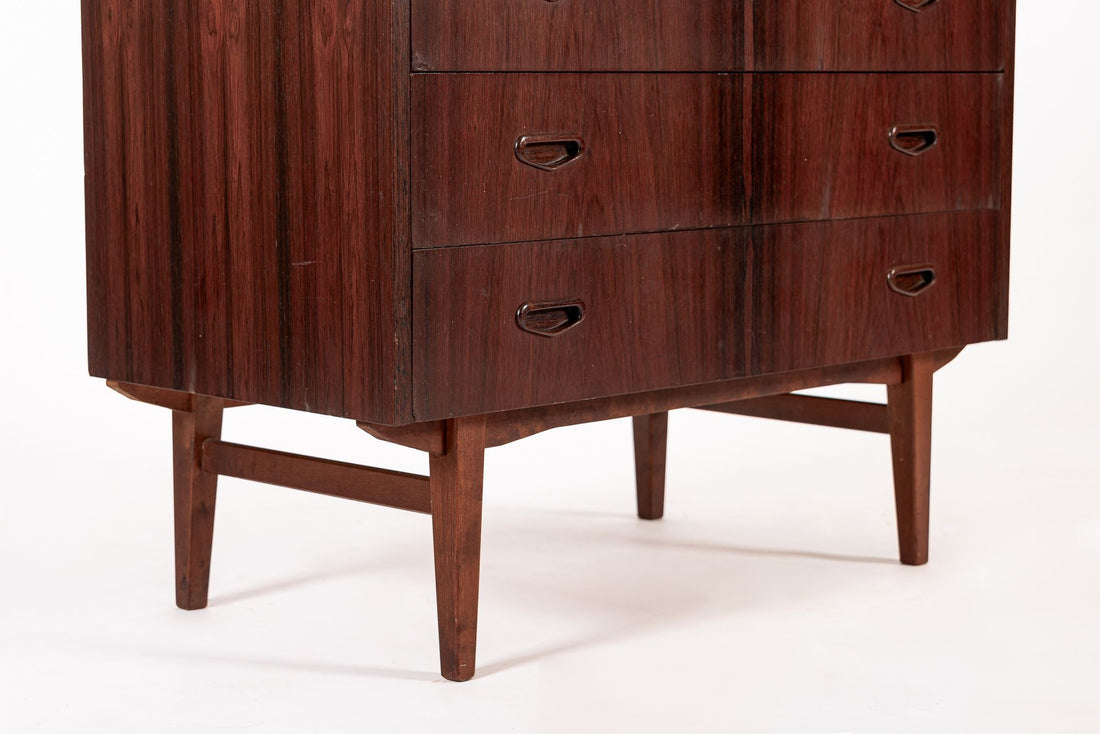 Vintage Mid Century Swedish Rosewood Rolltop Secretary Desk