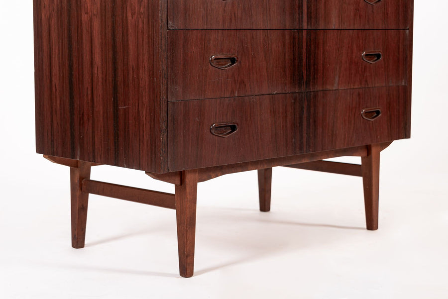 Vintage Mid Century Swedish Rosewood Rolltop Secretary Desk