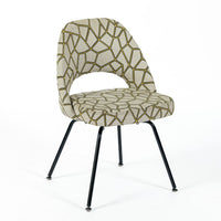 Set of 4 Eero Saarinen Executive Side Chairs for Knoll Mid Century Modern Black Metal