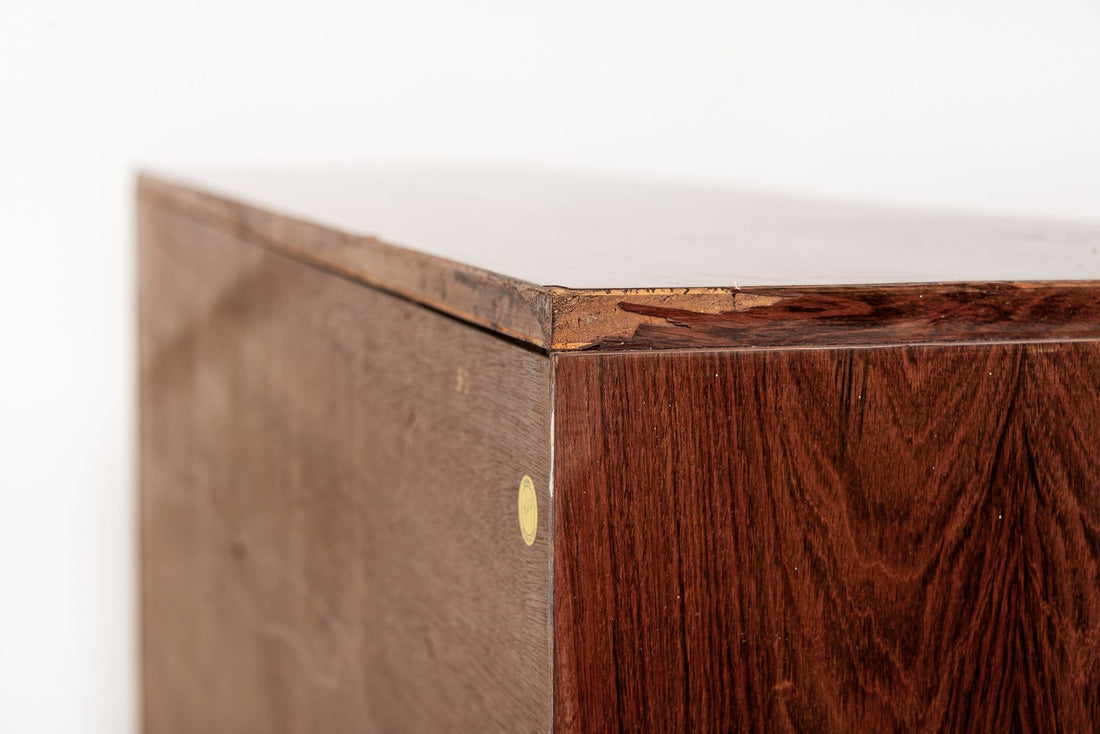 Antique Art Deco Walnut Wood Bar Cabinet or Sideboard 1940s