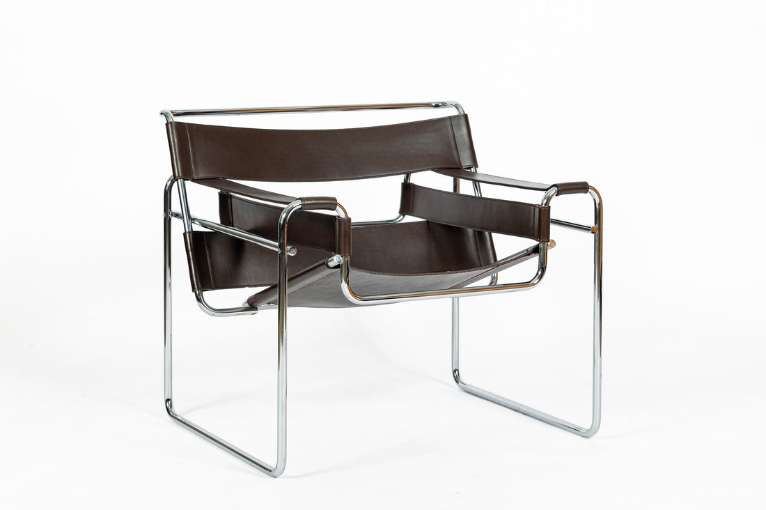 Pair of Mid Century Brown Wassily Chairs by Marcel Breuer for Stendig, 1960s, Labeled