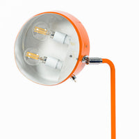Vintage Mid-Century Modern Orange Floor Lamp by Ateljé Lyktan, Sweden, 1970s
