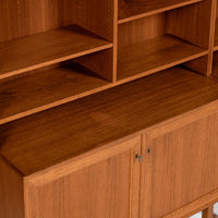 Pair Mid-Century Swedish Modern Teak Bookcase Cabinets, 1960s