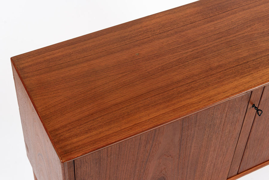 Mid Century Teak Bar Cabinet with Lazy Susan by Fredrik Kayser (attr.)