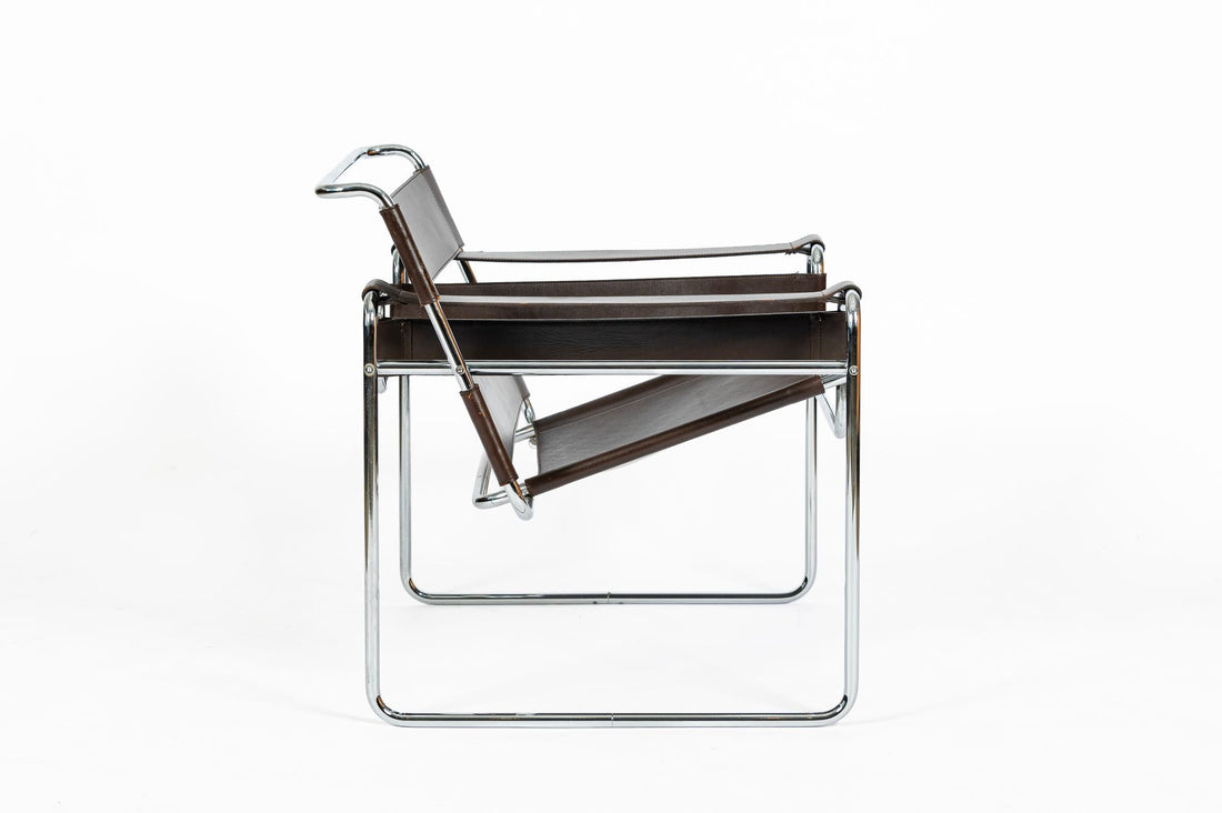 Mid Century Brown Wassily Chair by Marcel Breuer for Stendig 1960s, 2 Available