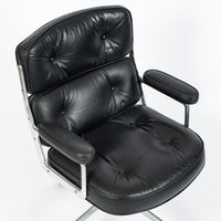 Eames Time Life Executive Chair Herman Miller Black Leather Office Chair 1981