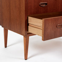 Scandinavian Teak Wood Rolltop Secretary Desk by Egon Ostergaard, Made in Sweden
