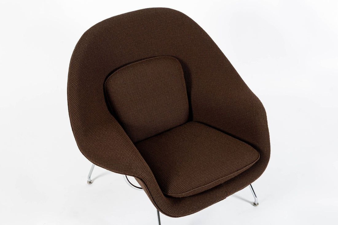 Early Restored Mid Century Brown Womb Lounge Chair by Saarinen for Knoll, Multiples/Custom Available