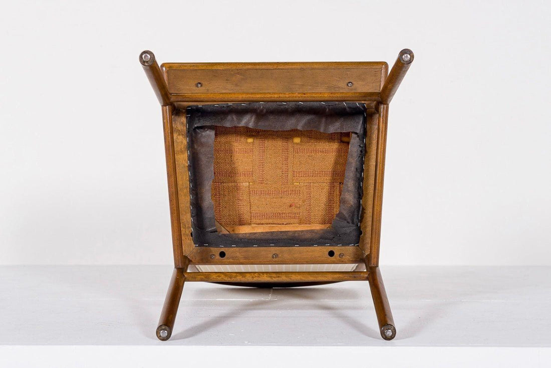 Mid Century Wood & Upholstery Arm Chair by Robsjohn-Gibbings for Widdicomb