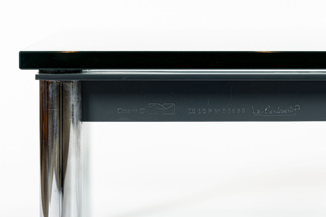 Bauhaus LC10-P Low Glass Coffee Table by Le Corbusier for Cassina