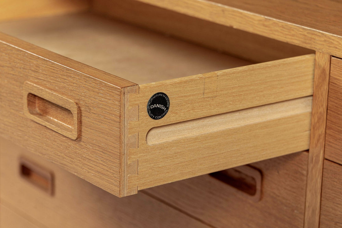 Mid Century Danish Oak Wood Shelving & Display Cabinets by Poul Hundevad