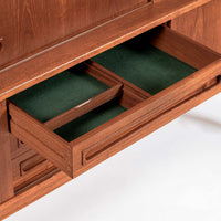 Mid-Century Danish Teak Tall Sideboard or Bar Cabinet by Johannes Andersen