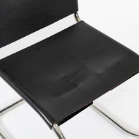 Mid Century Bauhaus MR 10 Black Side Chairs by Mies van der Rohe for Knoll