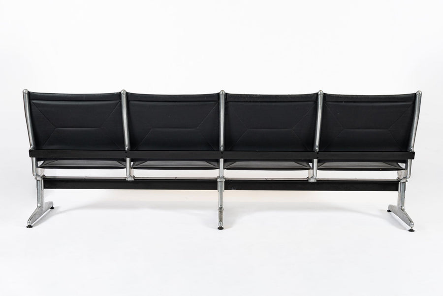 Mid Century Eames for Herman Miller Black Tandem Sling Seating 1990s