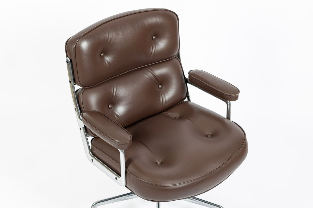 Eames Herman Miller Time Life Brown Leather Office Chair 2017