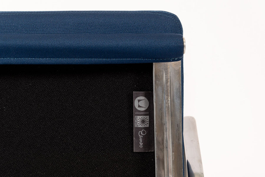 Herman Miller Eames Tall Navy Blue Fabric Desk Chair Soft Pad