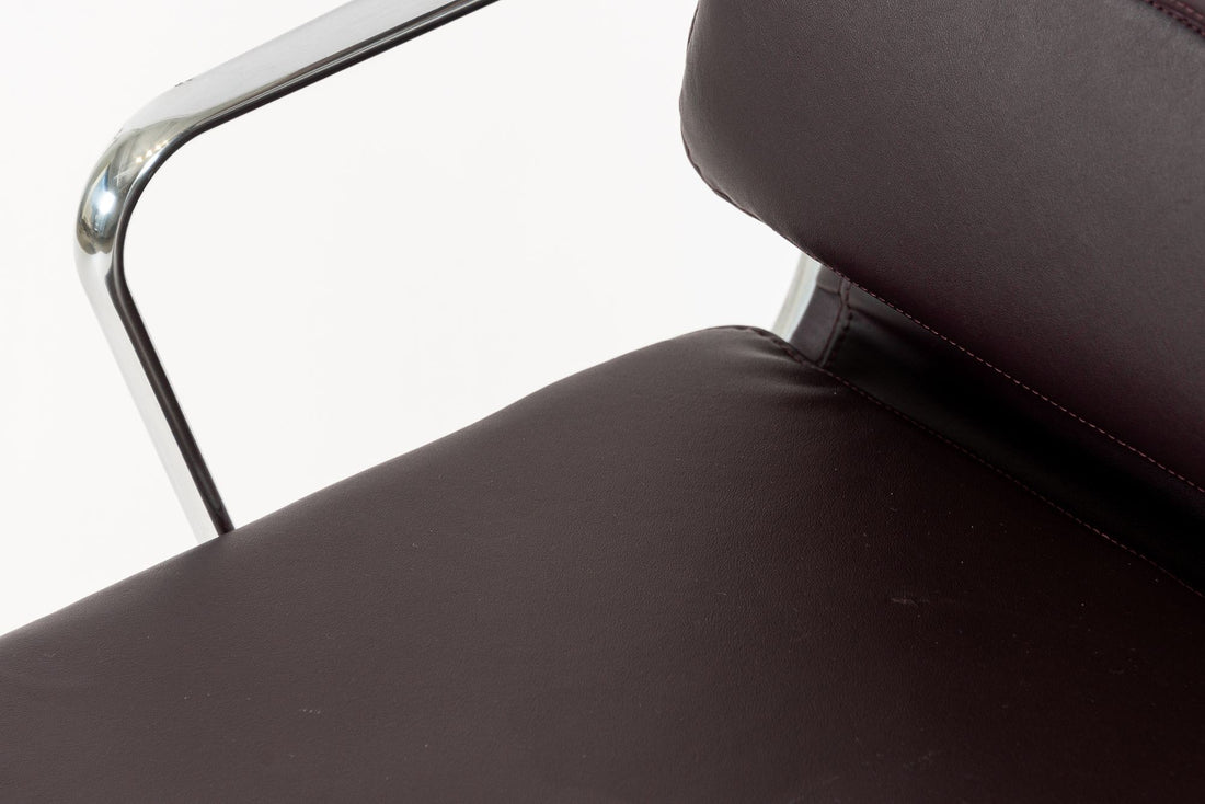 Eames for Herman Miller Tall Dark Purple Desk Chairs Set of 2