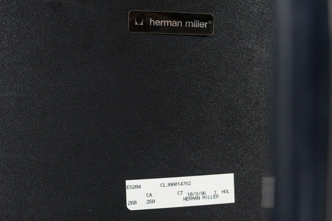 Green Leather Time Life Office Chair by Eames for Herman Miller 1996
