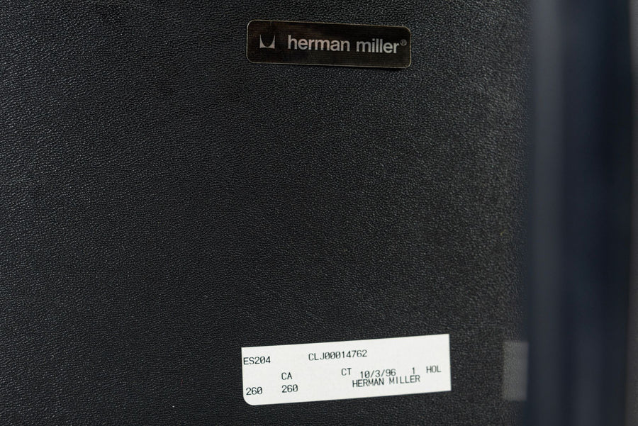 Green Leather Time Life Office Chair by Eames for Herman Miller 1996