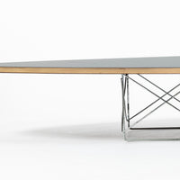Eames Surfboard ETR Coffee Table for Herman Miller, Black Mid Century Modern Table