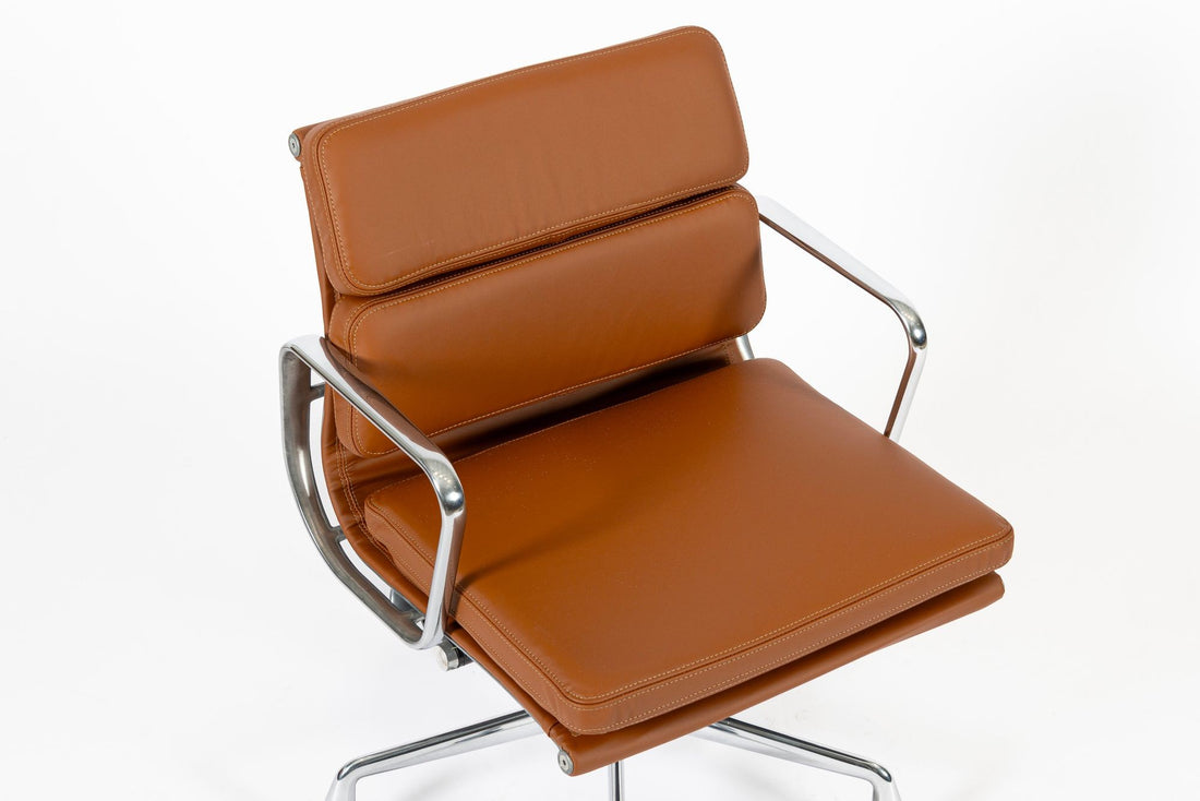 Eames for Herman Miller Brown Leather Office Chair 2000s