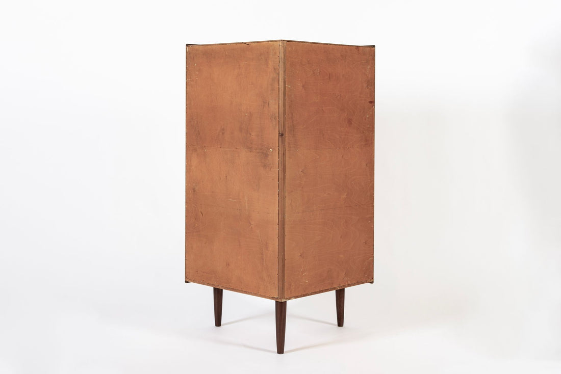 Mid Century Danish Rosewood Corner Bar Cabinet 1960s