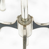 Gaetano Sciolari Italian Chrome Mid Century Modern Chandelier, 1970s
