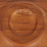 Danish Modern Large Teak Wood Bowl by Henning Koppel for Georg Jensen