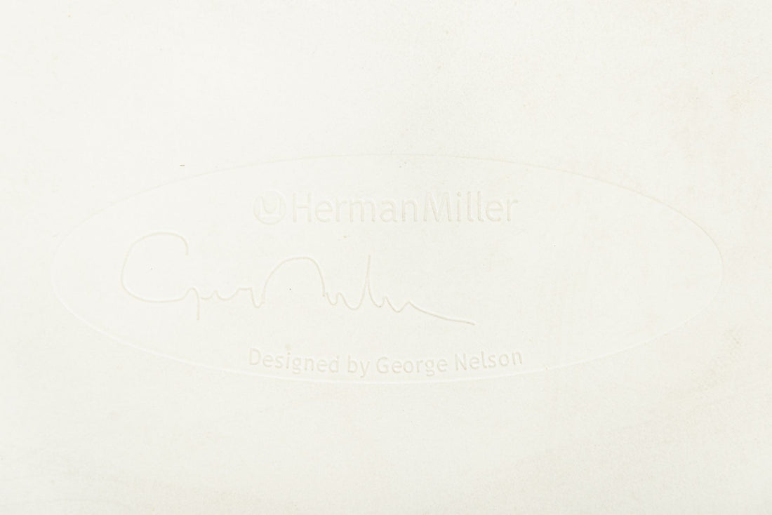 Mid Century White Swag Chair by George Nelson for Herman Miller