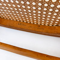 Vintage Bent Wood & Wicker Cafe Chairs by Josef Hoffman for Ligna