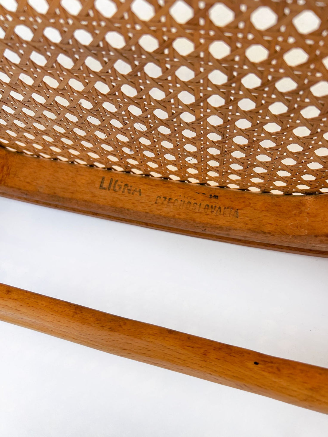 Vintage Bent Wood & Wicker Cafe Chairs by Josef Hoffman for Ligna