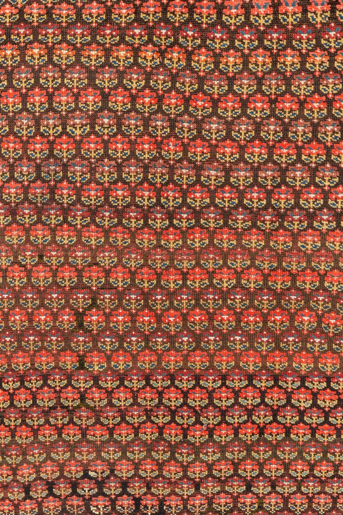 Antique Handmade Kurdish Red and Pink Floor Rug Runner 6x11