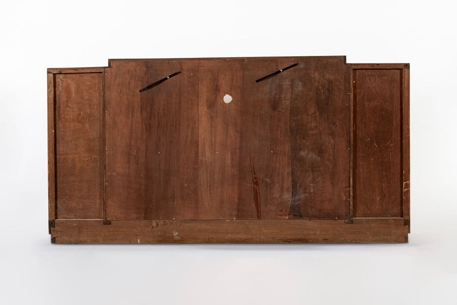 Antique Italian Art Deco Wood Sideboard Credenza or Bar Cabinet 1940s