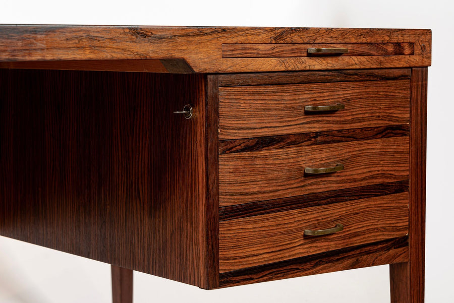 Exceptional Mid Century Danish Large Rosewood Executive Desk